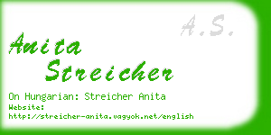 anita streicher business card